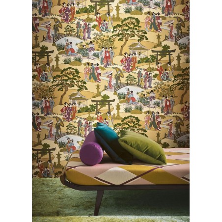 Papier peint Geishas marque Manuel Canovas