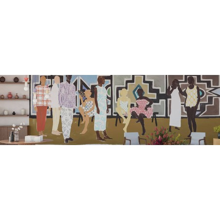 Panoramique Ndebele marque Elitis