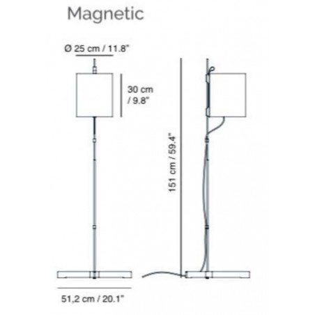 lampadaire Magnetic Carpyen