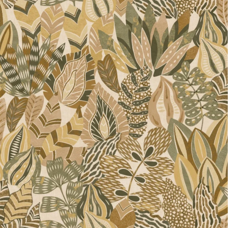 Papier peint végétal Alfabia Casamance