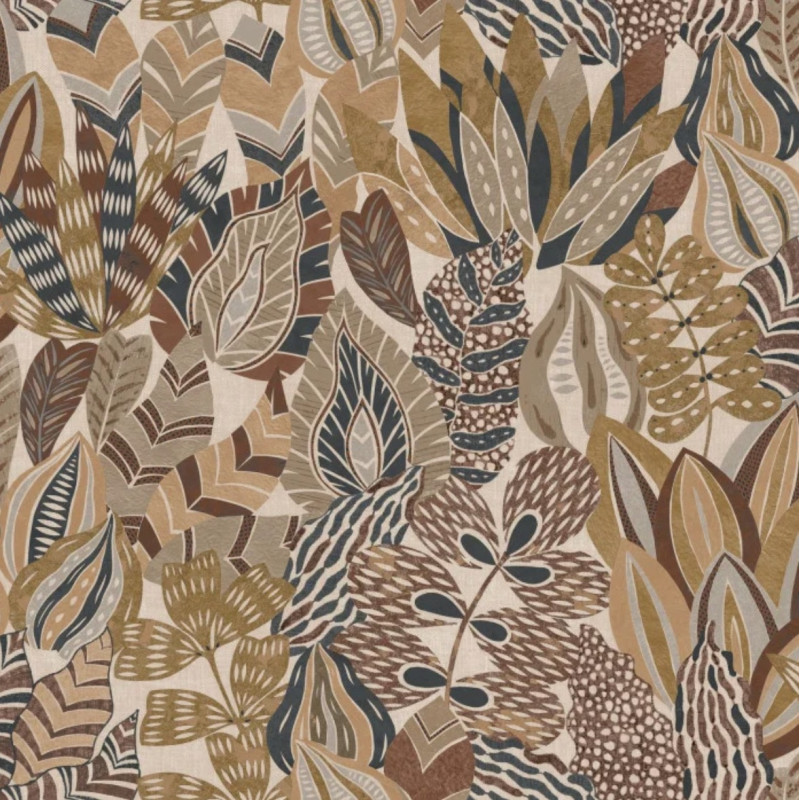 Papier peint végétal Alfabia Casamance