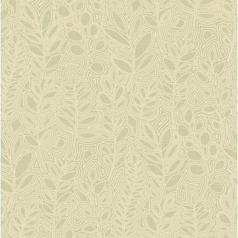Papier peint végétal Astragale Casamance