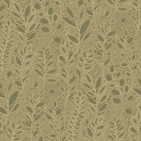 Papier peint végétal Astragale Casamance