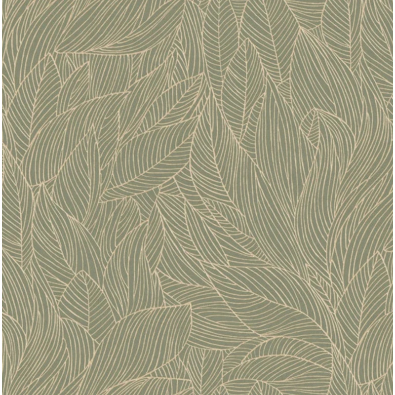 Papier peint végétal Hosta Casamance