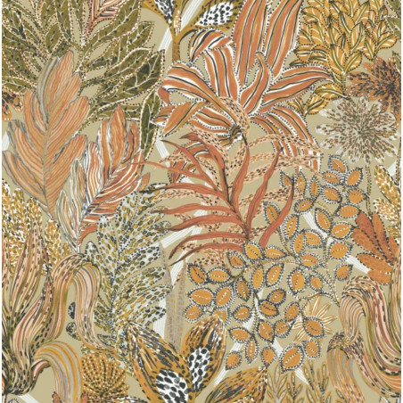 Papier peint végétal Borrommee Casamance