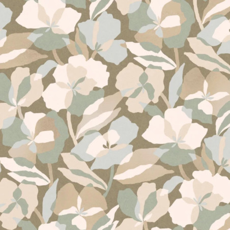 Papier peint fleuri Amaryllis Casamance