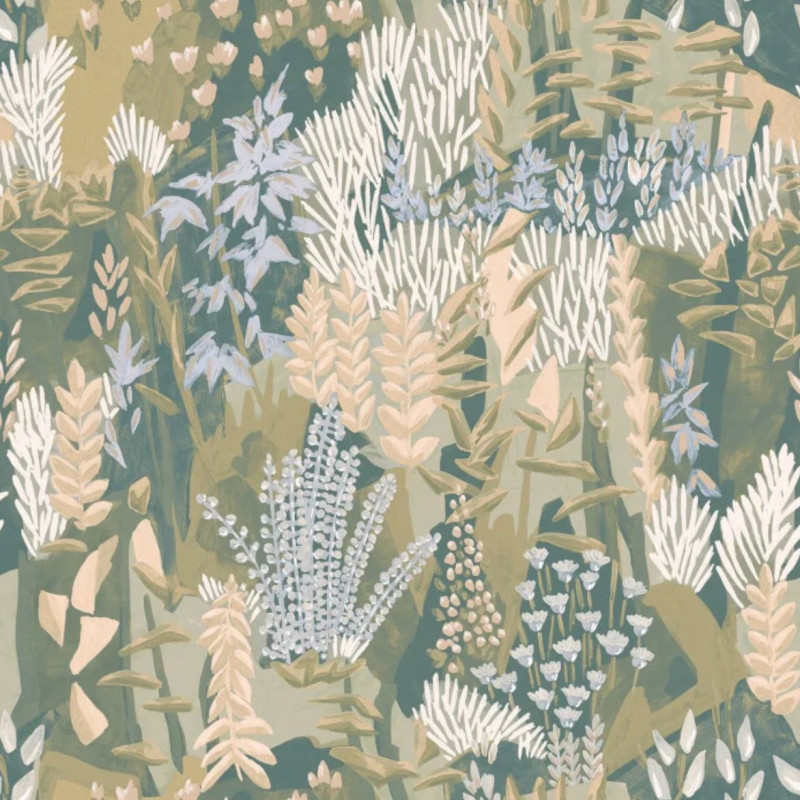 Papier peint végétal Erica Casamance