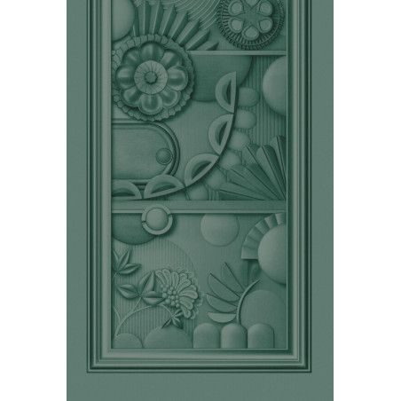 Revêtement mural 3D trompe l'œil Greenhouse Gathering Window Arte