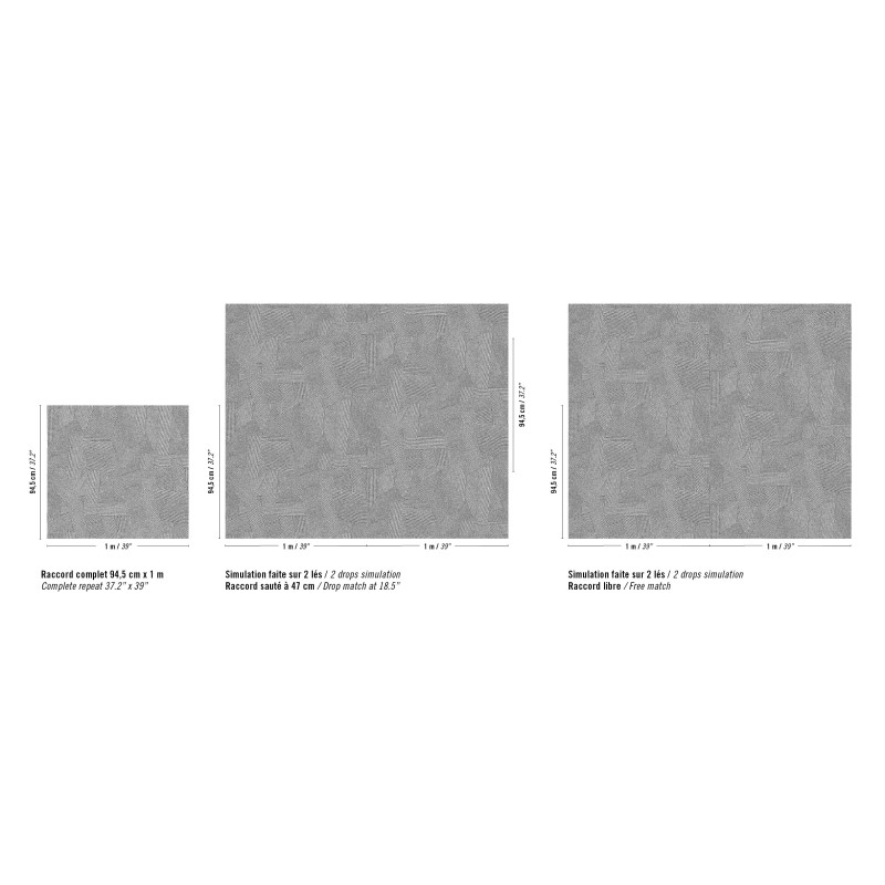 Papier peint géométrique Dédales par Élitis