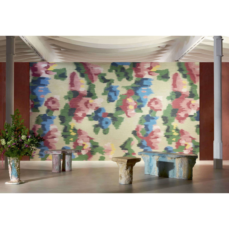 Papier peint panoramique fleuri Abstract Floral par Élitis