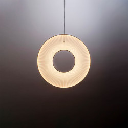 Suspension luminaire design Iris Pendant vertical 80 10 HEURES 10