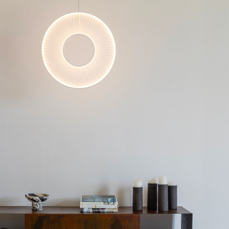 Suspension luminaire design Iris Pendant vertical 60 10 HEURES 10