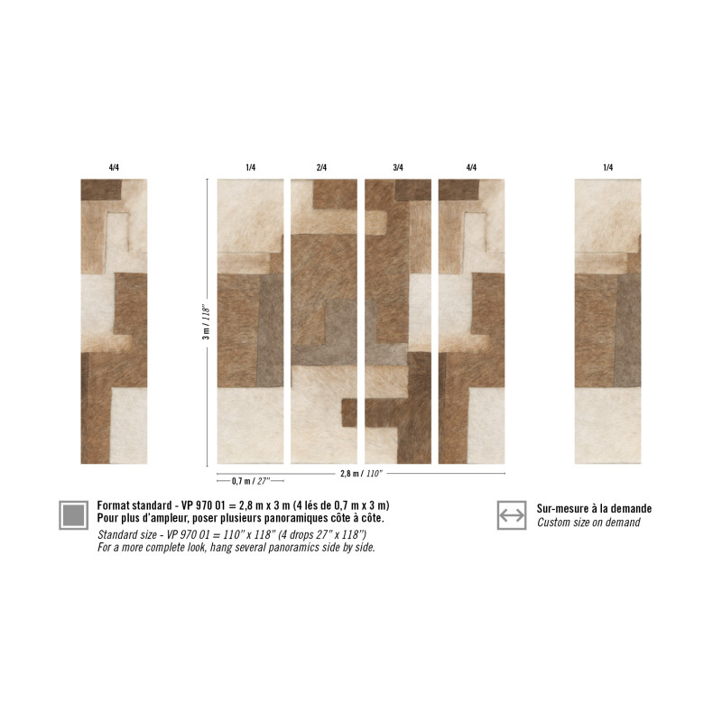 Panoramique motifs géométriques L'habit de Vénus par Élitis