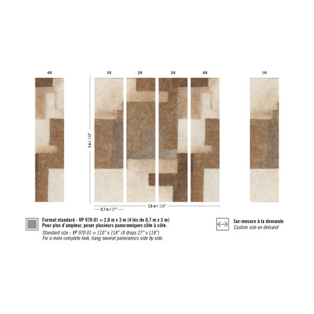 Panoramique motifs géométriques L'habit de Vénus par Élitis