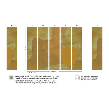 Panoramique motifs géométriques Blasons par Élitis