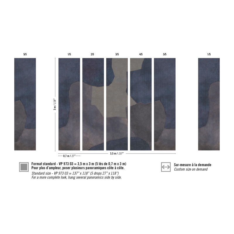 Panoramique motifs géométriques Blasons par Élitis