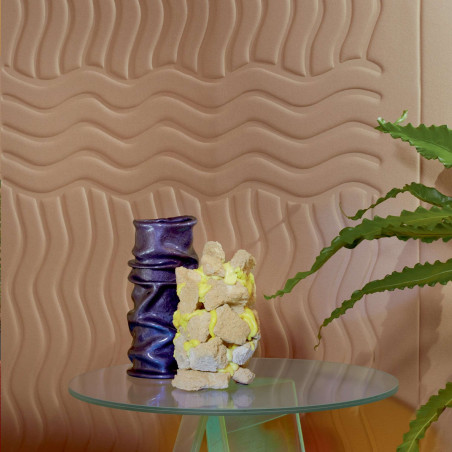 Revêtement mural 3D Wave Flanelle par Élitis