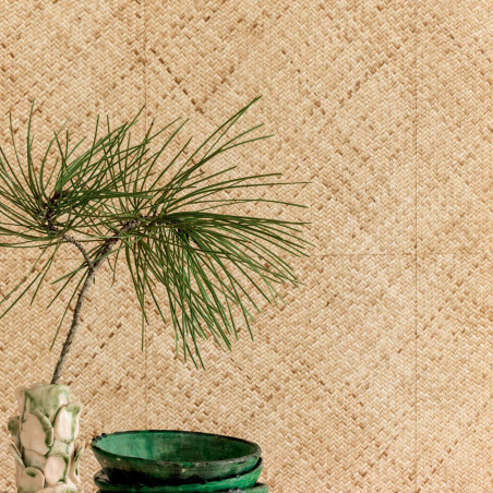 Papier peint texture Rotin par Élitis
