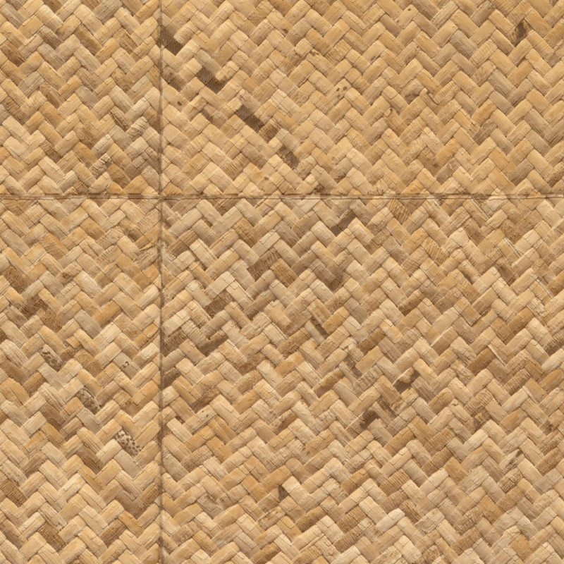 Papier peint texture Rotin par Élitis