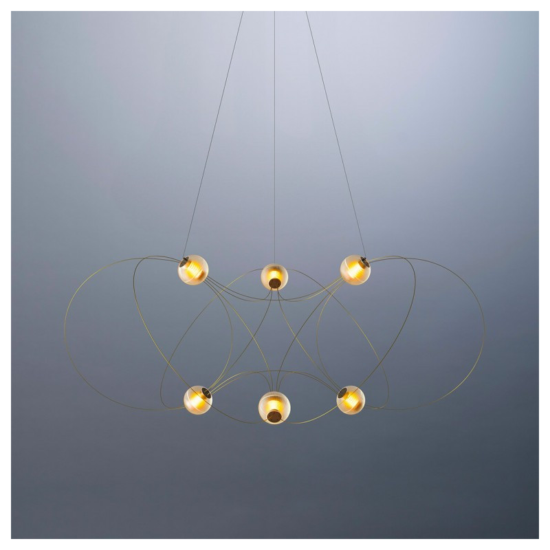 Suspension luminaire design MUNARI 6 DCW