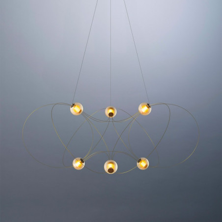 Suspension luminaire design MUNARI 6 DCW