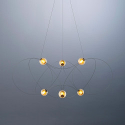Suspension luminaire design MUNARI 6 DCW