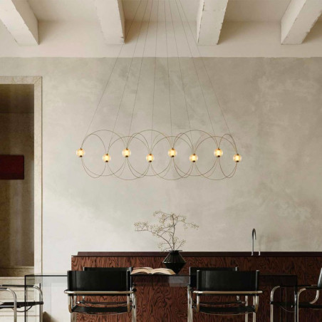 Suspension luminaire design MUNARI 8 DCW