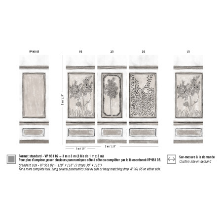 Panoramique fleuri Disegno par Élitis