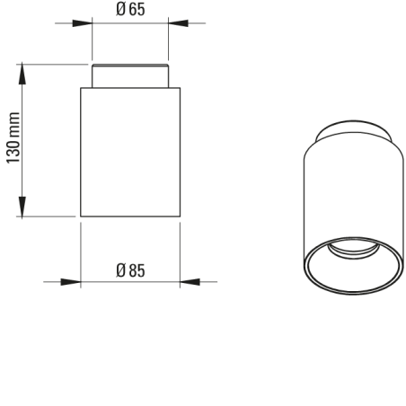 Plafonnier design Tobo C85 DCW