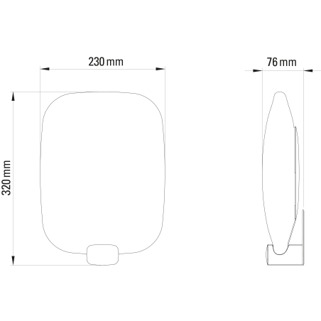 Applique design vertical Light Me Tender vertical DCW