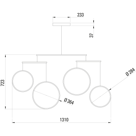 Suspension luminaire design FOCUS 4 DCW