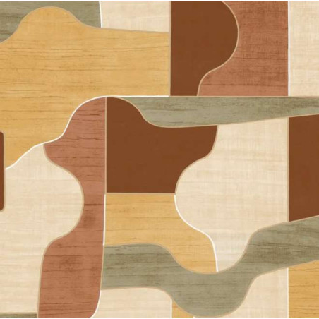Papier peint motifs géométriques Modernismo Casamance