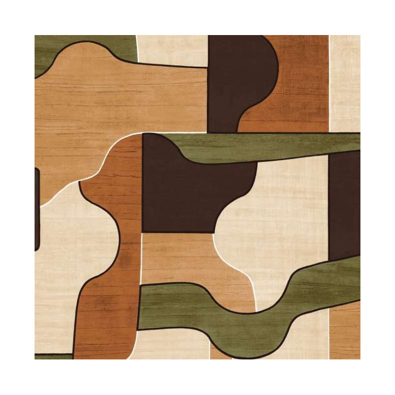 Papier peint motifs géométriques Modernismo Casamance