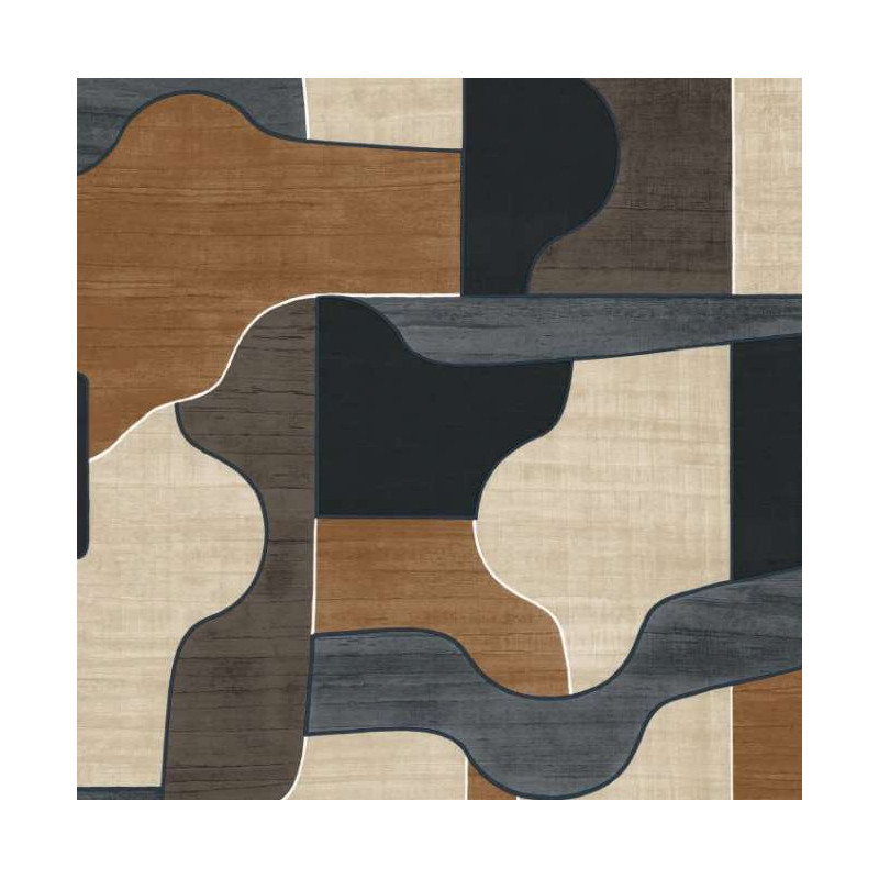 Papier peint motifs géométriques Modernismo Casamance