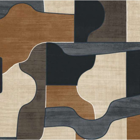 Papier peint motifs géométriques Modernismo Casamance