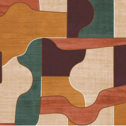 Papier peint motifs géométriques Modernismo Casamance