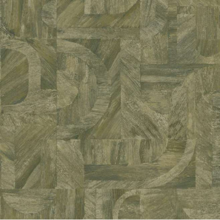 Papier peint motifs géométriques Intarsia Casamance