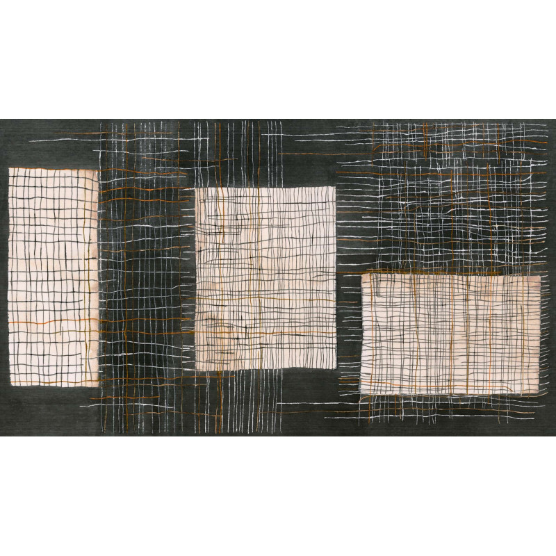 Panoramique géométrique Sashiko Elitis