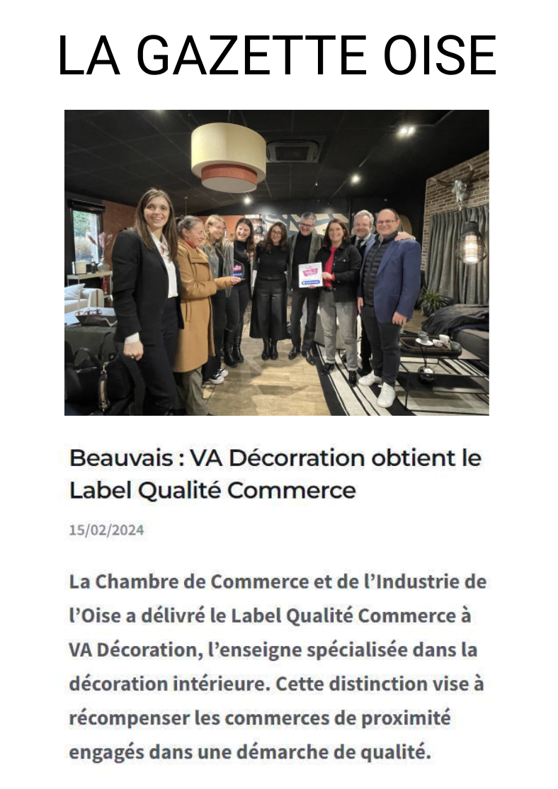La Gazette Oise - VA Décoration